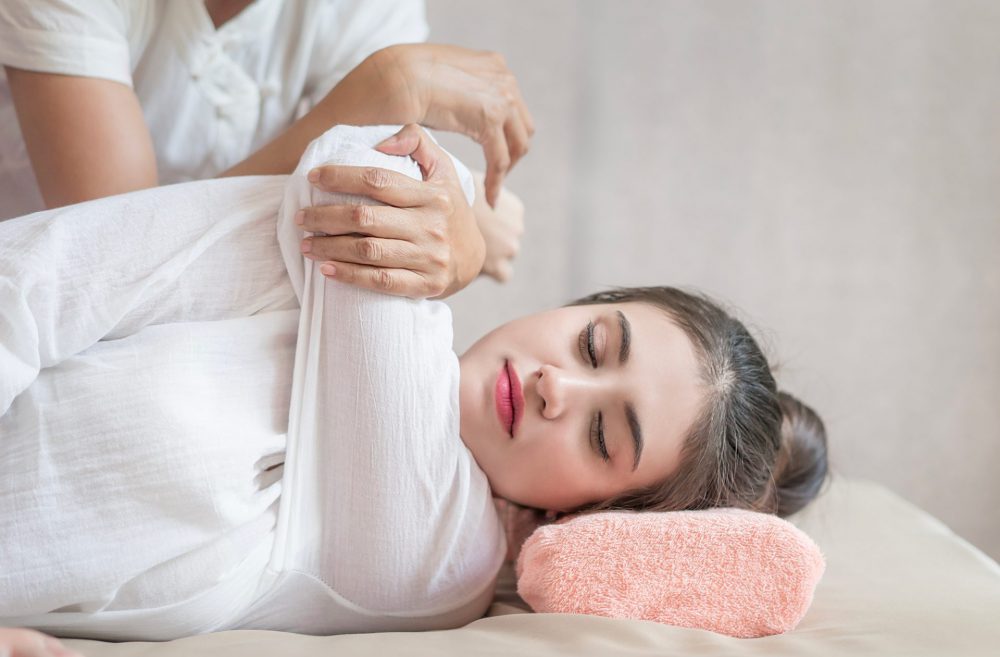 Une séance de shiatsu